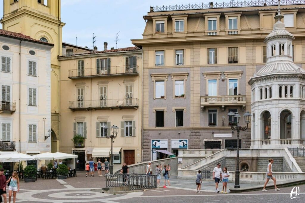la bollente, la fonte termale di Acqui Terme nel Monferrato