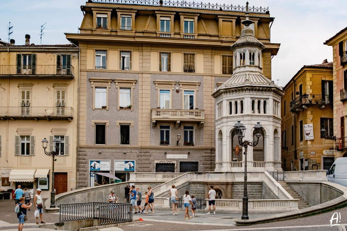 la bollente, la fonte termale di Acqui Terme nel Monferrato